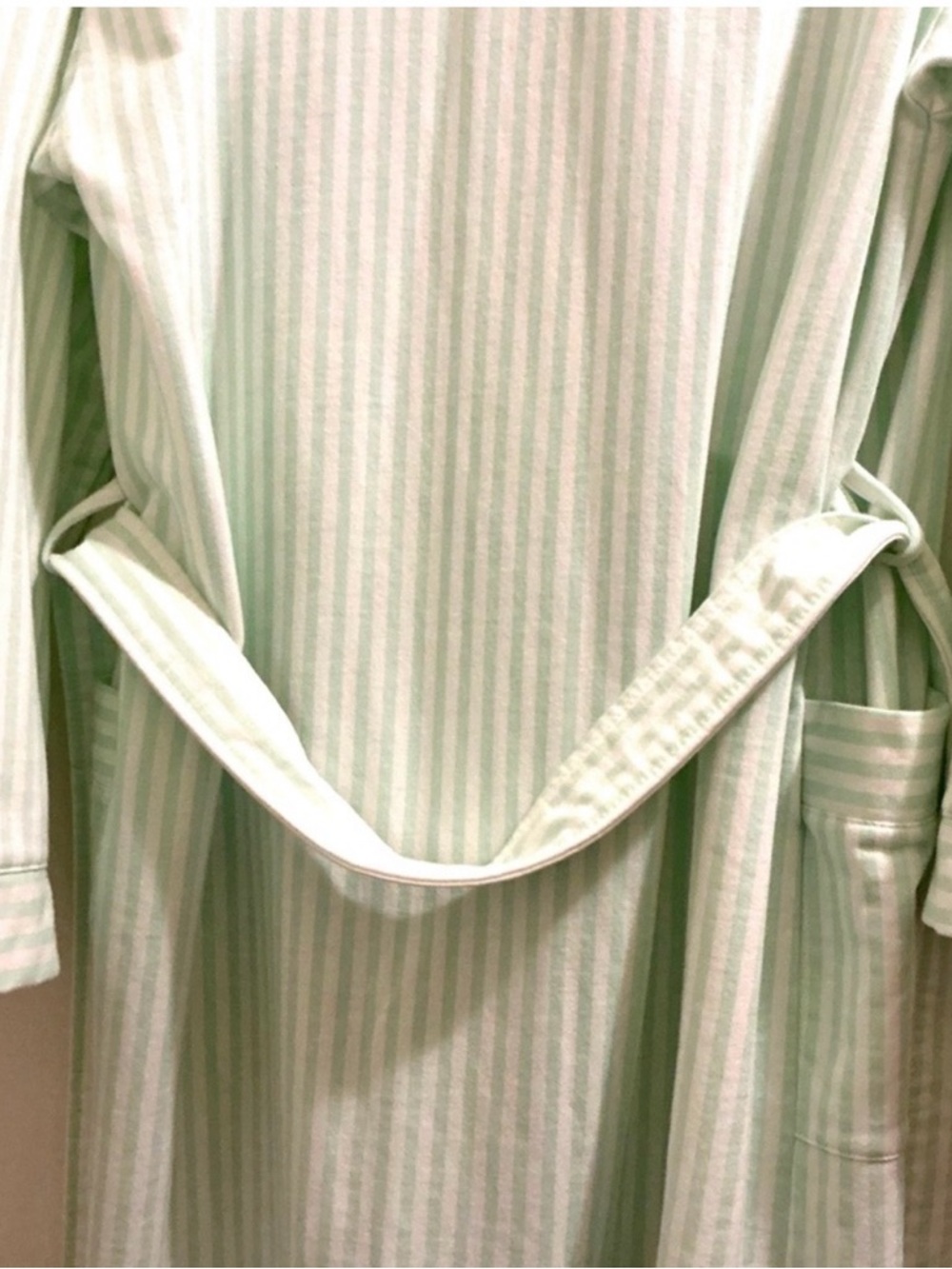 Mint Green Striped Robe - Picture 11 of 12